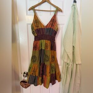 Multicolor Bohemian Sundress